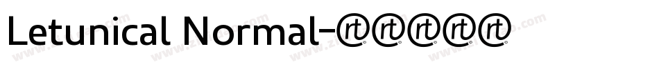 Letunical Normal字体转换